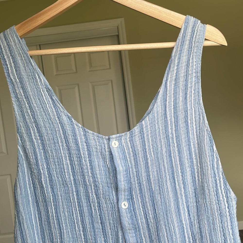 Target Blue Ribbed Romper Size Small - Picture 6 of 7